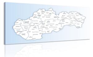 Obraz mapa Slovenska