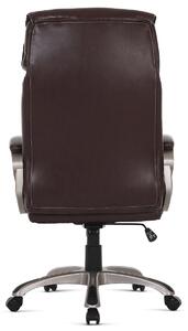 Kancelářská židle CATHERINE tmavě hnědá koženka