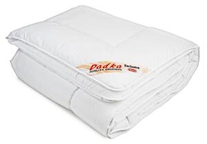 Dadka Letní prošívaná antibakteriální přikrývka do postýlky Dadka EXCLUSIVE SILVER z dutého vlákna, bílá, 90x130cm, 800g