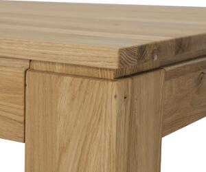 Stůl jídelní 80x80x75 cm, masiv dub, povrchová úprava olejem - DS-F080 DUB