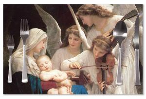 Sablio Prostírání Panna s anděly - William-Adolphe Bouguereau: 40x30cm