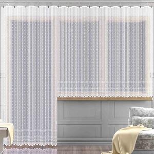 Forbyt žakarová kusová záclona MIA jednobarevná bílá, výška 250 cm x šířka 180 cm (na dveře)