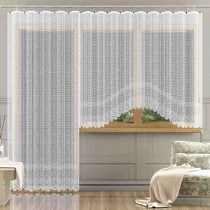 Forbyt žakarová kusová záclona MADISON jednobarevná bílá, výška 120 cm x šířka 220 cm (na okno)