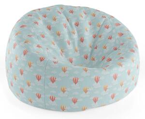 Sablio Sedací vak Cocoon Horkovzdušné balony na nebi - 75 x 45 x 35 cm