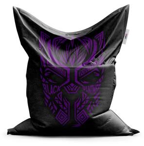 Sablio Sedací vak BLACK PANTHER wakanda forever Fialový - 150x100 cm