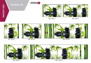 DIMEX | Plexisklo za kuchyňskou linku PGT-18060-032 | 180 cm x 60 cm | Kameny Zen