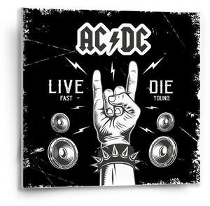 Sablio Obraz ACDC Live fast, die young - 50x50 cm