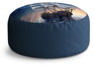 Sablio Taburet Circle Plachetnice mezi horami: 38x48 cm