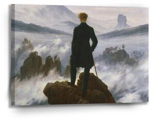 Sablio Obraz Poutník nad mořem mlhy - Caspar David Friedrich - 90x60 cm