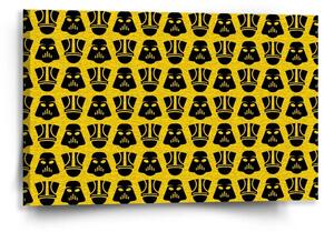 Sablio Obraz Star Wars Stormtroopeři Pattern na žluté - 60x40 cm