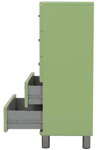 Zelená lakovaná komoda Tenzo Malibu 60 x 41 cm II