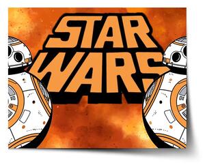 Sablio Plakát Star Wars Ohnivé pozadí - 60x40 cm