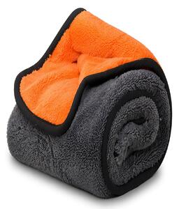 4sleep Ručník na sušení auta MAGIC MICROFIBER, mikrovlákno, šedooranžový, 40x40cm