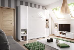Casarredo - Komfort nábytek Výklopná postel CONCEPT PRO CP-03P, 90 cm, bílá lesk/bílá mat
