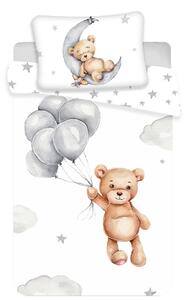 Jerry Fabrics Dětské bavlněné povlečení do postýlky Medvídek baby, 100 x 135 cm, 40 x 60 cm