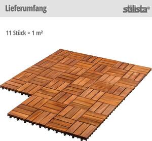 Stilista 77226 STILISTA dřevěné dlaždice, mozaika 3, akát, 1 m²
