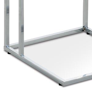 Přístavný stolek ARIN tvrzené sklo/kov