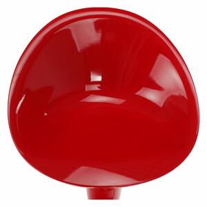 Tempo Kondela Barová židle ALBA NOVA, chrom/červený plast
