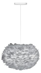 Designové stínítko z peří EOS Ø 45 - šedé
