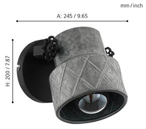 Eglo 39868 - Nástěnné svítidlo HILCOTT 1xE27/40W/230V