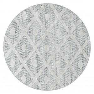 Hans Home | Kusový koberec Pisa 4707 Grey kruh - 200x200 (průměr) kruh