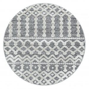 Hans Home | Kusový koberec Pisa 4710 Grey kruh - 80x80 (průměr) kruh