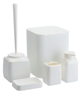 Koupelnový set CRYSTAL 5 ks bílá
