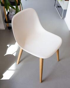 Muuto Ex-display židle Fiber Side Chair, wood base, natural white/oak