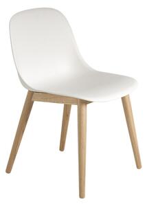 Muuto Ex-display židle Fiber Side Chair, wood base, natural white/oak