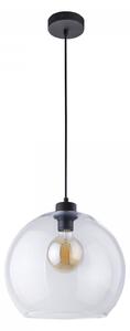 Light for home - Závěsné svítidlo 2076 CUBUS, 1 x E27 Max 60W, transparentní, 1xE27 Max 60W, E27, Černá
