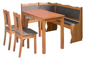 Kuchyňský kout + stůl se židlemi Mexic III, Potah: Forever 65, Barva dřeva: olše Mirjan24 5902928905472