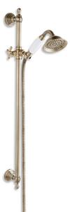 Novaservis Sprchové soupravy - Sprchová souprava Retro s tyčí, ruční sprchou, hadicí a držákem, bronz, KITRETRO, 46