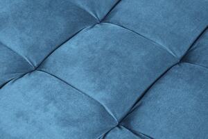 Taburet COZY VELVET 80 CM modrý samet Nábytek | Doplňkový nábytek | Taburety