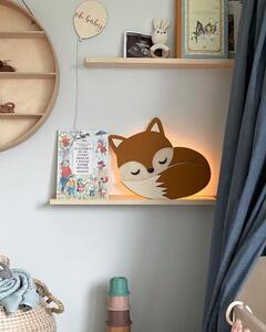 Dřevěná lampa - roztomilá liška