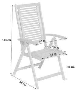 ZAHRADNÍ SKLÁDACÍ KŘESLO, dřevo Gardenson - Online Only zahradní nábytek, Online Only
