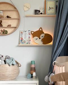 Drevená lampa - roztomilá líška