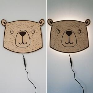 Dřevěná lampa - medvěd