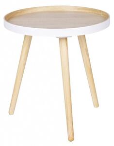 WOOOD Dřevěný konferenční stolek Sasha ø 41 × 40,5 cm