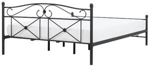 Černá kovová postel s rámem 180 x 200 cm RODEZ
