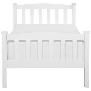 Dřevěná postel 90 x 200 cm bílá GIVERNY