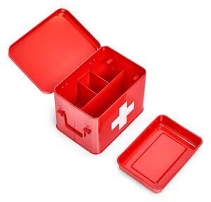 Skříňka na léky v červené barvě, 22 x 16 x 16 cm, ZELLER