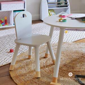 Dětská židle, bílá, 50 x 28 x 28 cm