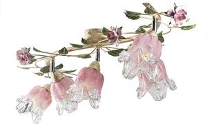 Light for home - Přisazený lustr v růžovém provedení 1510 