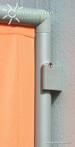 Peddy Shield 3x rám – větruodolný skládací paraván – barva terracotta/oranžová