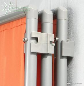 Peddy Shield 3x rám – větruodolný skládací paraván – barva terracotta/oranžová