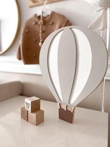 Dřevěná lampa - létající balón