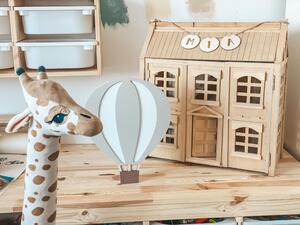 Dřevěná lampa - létající balón