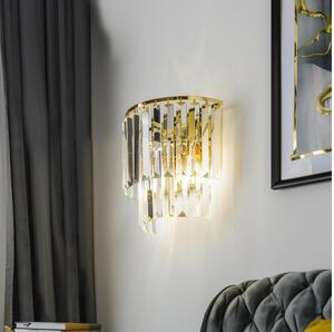 Brilagi - LED Křišťálové nástěnné svítidlo MOZART 2xE14/40W/230V zlatá