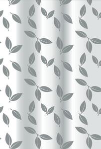 Erga Peva, sprchový závěs 180x200cm, polyester, bílá-šedá vzor Madison, ERG-08228