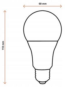 LED žárovka - E27 - 10W - 800Lm - teplá bílá BERGE